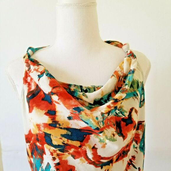 a.n.a floral top multi colors sleeveless - Size PM - Picture 4 of 7